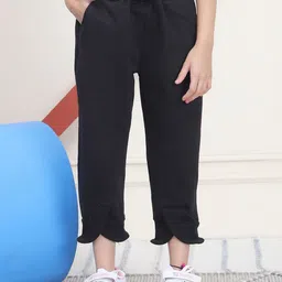 MINI & MING Girls Relaxed Low-Rise Easy Wash Pleated Trousers-picture-13