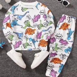 Thiya Boys Printed Long Sleeves T-shirt with Joggers image 1