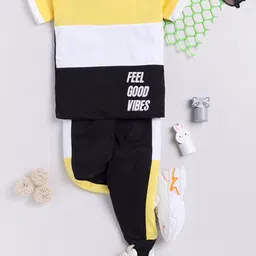 carrydreams Boys Colourblocked Pure Cotton T-shirt with Trouser-picture-45