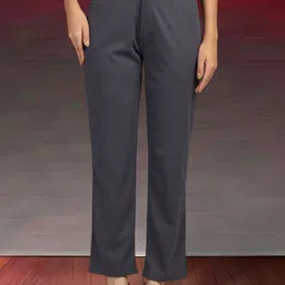 FITHUB Women Slim Fit High-Rise Trousers-picture-16