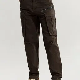 Snitch Men Smart Tapered Fit Cargos-image-93