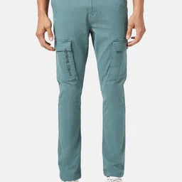 Urban Ranger by pantaloons Men Slim Fit Mid-Rise Cotton Cargos-picture-21