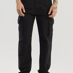 Snitch Men Smart Loose Fit Cargo Trousers-picture-29