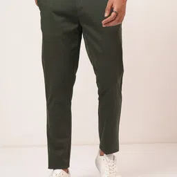 HIGHLANDER Olive Men Tapered Fit Chinos Trousers-picture-6
