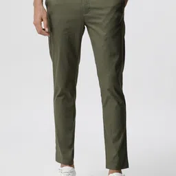 THE BEAR HOUSE Men Tapered Fit Mid-Rise Pure Cotton Chinos-image-12