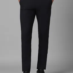 Louis Philippe Men Slim Fit Mid-Rise Flat Front Formal Trousers-picture-37