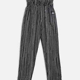 TALES & STORIES Girls Black Striped Trousers-picture-53