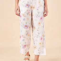 AKKRITI BY PANTALOONS Women Floral Printed Trousers-picture-37