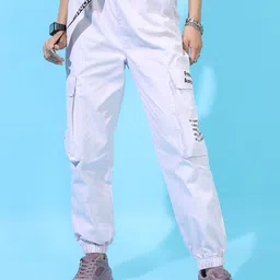 Tokyo Talkies Women Purple Cargos Trousers-image-76