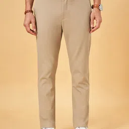 BYFORD by Pantaloons Men Slim Fit Mid-Rise Cotton Regular Trousers-image-27