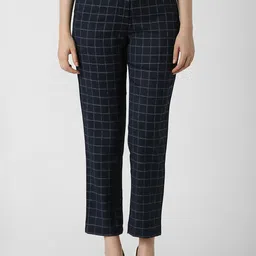 Van Heusen Woman Checked Formal Regular Fit Trousers image 1