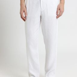 Banana Club Men Classic Linen Regular Trousers-picture-14