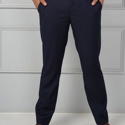 JOHN WATSON Men Comfort Mid-Rise Cotton Formal Trousers-picture-15