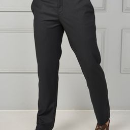 JOHN WATSON Men Comfort Low-Rise Cotton Formal Trousers-picture-18