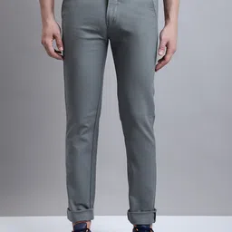 Cantabil Men Mid-Rise Comfort Trousers-image-50