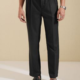 LOCOMOTIVE Men Pleated Formal Trousers-picture-6