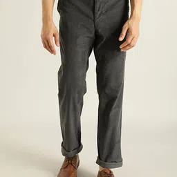 Indian Terrain Men Brooklyn Slim Fit Pure Cotton Chinos-image-13