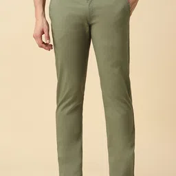 Allen Solly Men Slim Fit Mid-Rise Cotton Regular Trousers-picture-10