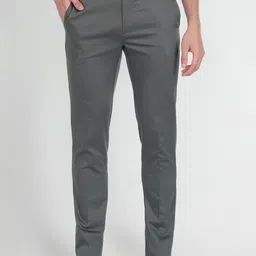 Arrow Men Mid Rise Plain Slim Fit Autoflex Hudson Slim Trousers-image-63