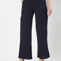 Westwood Women Smart Loose Fit High-Rise Cargos Trousers-picture-30