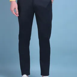 Crimsoune Club Men Smart Slim Fit Cotton Trousers-image-81
