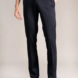 Cantabil Men Self Design Formal Trousers-picture-28