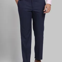 Park Avenue Men Plain Mid-Rise Formal Trousers-picture-30