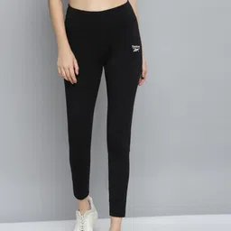 Reebok Women Black Solid RI Cotton Training Tights-image-29