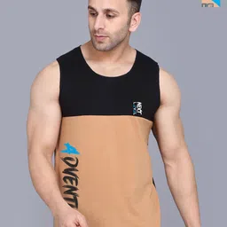 SLOWLORIS Pack Of 2 Printed Sleeveless Gym Vests SL26 COMBO (LOUD RUST) (ADV BLKRST)-picture-24