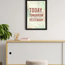 eCraftIndia Multicolor Motivational Quote Printed Framed UV Art Painting-picture-20