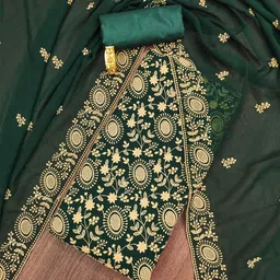 SHADOW & SAINING Floral Embroidered Unstitched Dress Material-picture-18