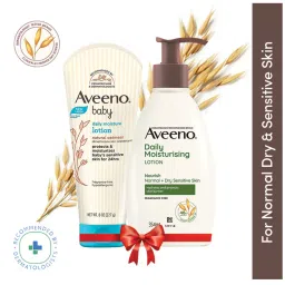 Aveeno Mom & Baby Daily Moisturizing Lotion Combo | Oat Body Moisturizer for Dry & Sensitive Skin-image-13