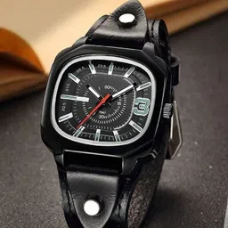 WATCHSTAR Men Dial & Leather Wrap Around Straps Analogue Watch VINTAGE SQUARE BLACK-picture-40