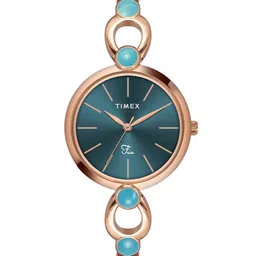 Timex Women Brass Dial & Bracelet Style Straps Analogue Watch TWEL18107-picture-18