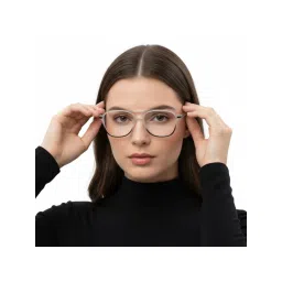 HASHTAG EYEWEAR Unisex Blulite Clear Lens Square Full Rim Eyeglass-Nekcc-1160022-Wht-Blk (52) image 1