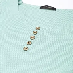 SHOWOFF Round Neck Ribbed Fitted Top image 2