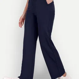 Next One Women Tailored High-Rise Easy Wash Straight Fit Parallel Trousers-image-66