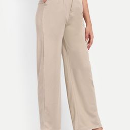 Next One Women Smart Loose Fit High-Rise Easy Wash Parallel Trousers-picture-10