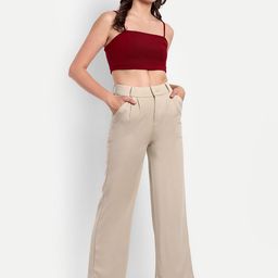 Next One Women Smart Loose Fit High-Rise Easy Wash Trousers-picture-12