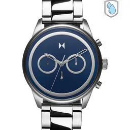 MVMT Men Blue Dial & Silver Toned Bracelet Style Strap Analogue Watch 28000124-picture-33