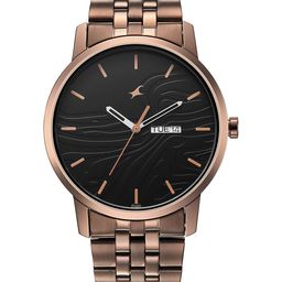 Fastrack Men Textured Dial & Bracelet Style Straps Analogue Watch 3295QM01-picture-28