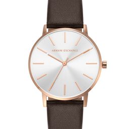 Armani Exchange Women Textured Dial & Leather Straps Analogue Watch AX5592-picture-38