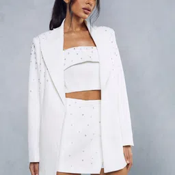 MISSPAP Women Embellished Oversized Blazer-picture-21