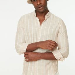 Trendyol Men Beige Striped Casual Shirt-image-19
