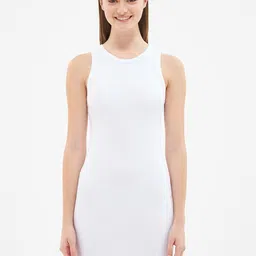 TERRANOVA Pure Cotton Ribbed Bodycon Tank Dress-picture-15
