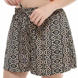 TERRANOVA Women Printed High-Rise Shorts-image-1