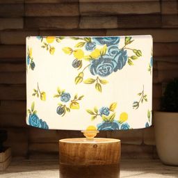 Devansh White & Blue Printed Table Lamps-picture-47
