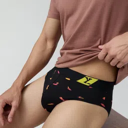 XYXX Men Printed Combed Cotton Basic Briefs XYBRF197-picture-34