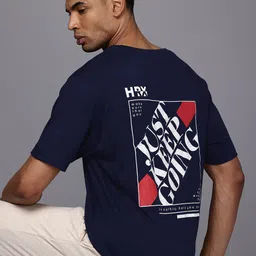 HRX by Hrithik Roshan Men Graphic Printed Bio Finish Oversized T-shirt-picture-33