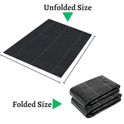MAHIRA Weed Mat Premium 1 Meter x 40 Meter 110 GSM Black Garden Weed Fabric Heavy-Duty Weed Block Gardening Mat, Agriculture, Easy Setup & Super Weed Control, Eco-Friendly Weed Control Mate Gardening image 4
